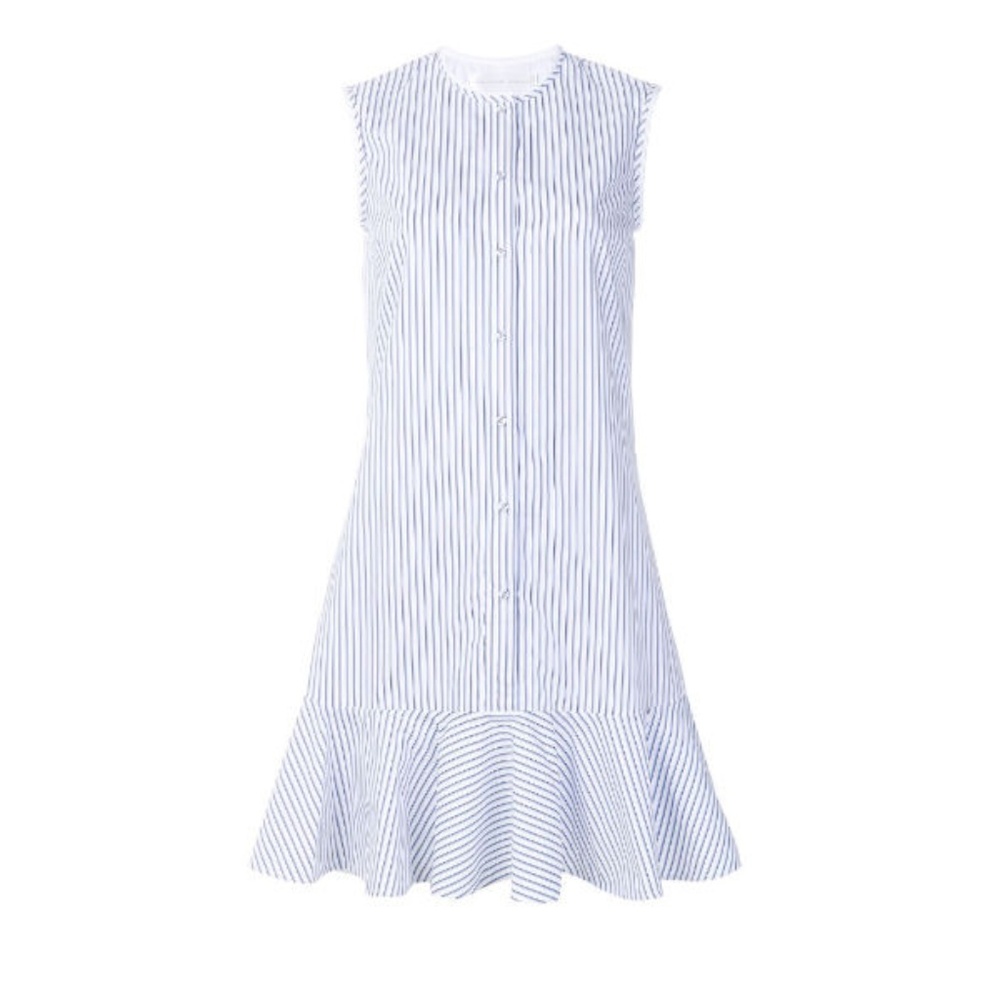 Victoria Beckham cotton striped buttoned dress